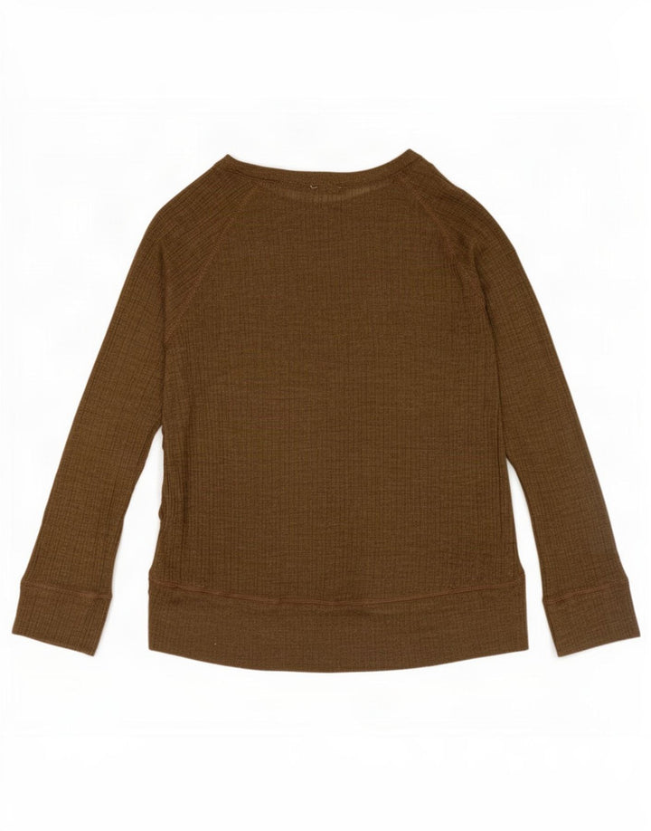 Top pentru femei Zara cu mânecă lungă UK 14 Medium Khaki