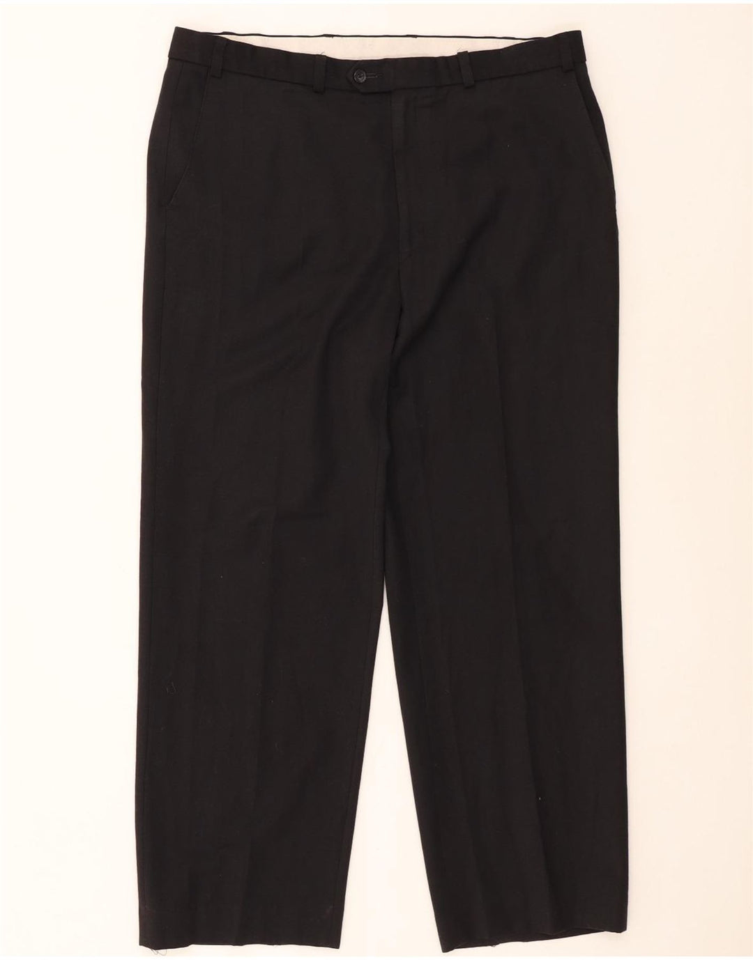 Pantaloni chino drepți pentru bărbați Marks & Spencer L38 L29 Poliester negru
