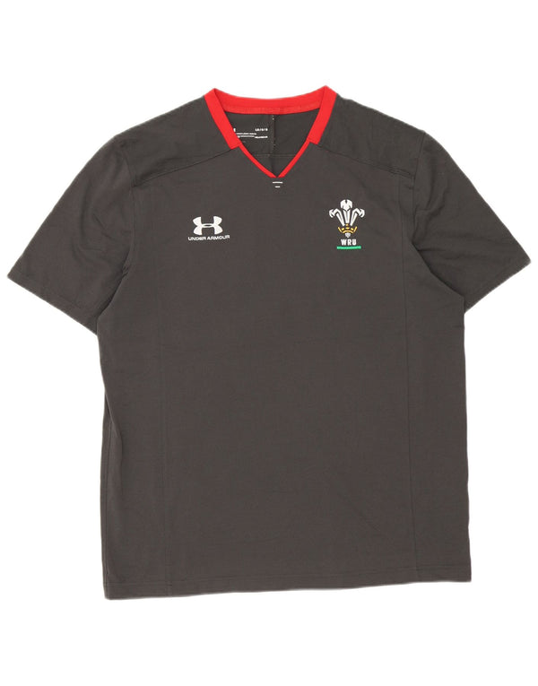 Tricou Under Armour pentru bărbați Heat Gear Top mare gri Colorblock