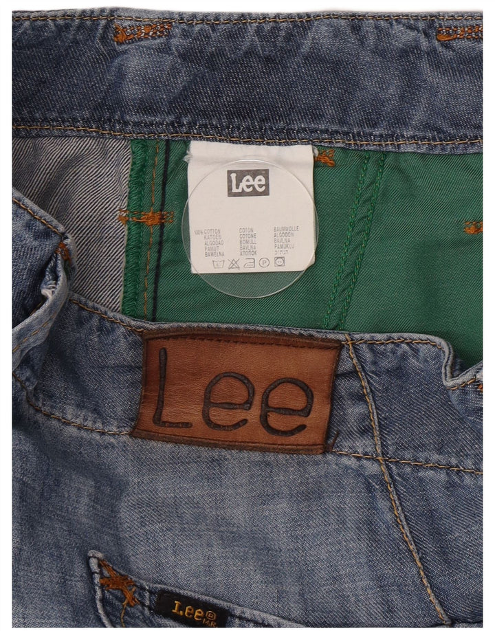 Blugi Lee Key West Capri pentru femei W29 L21, bumbac albastru