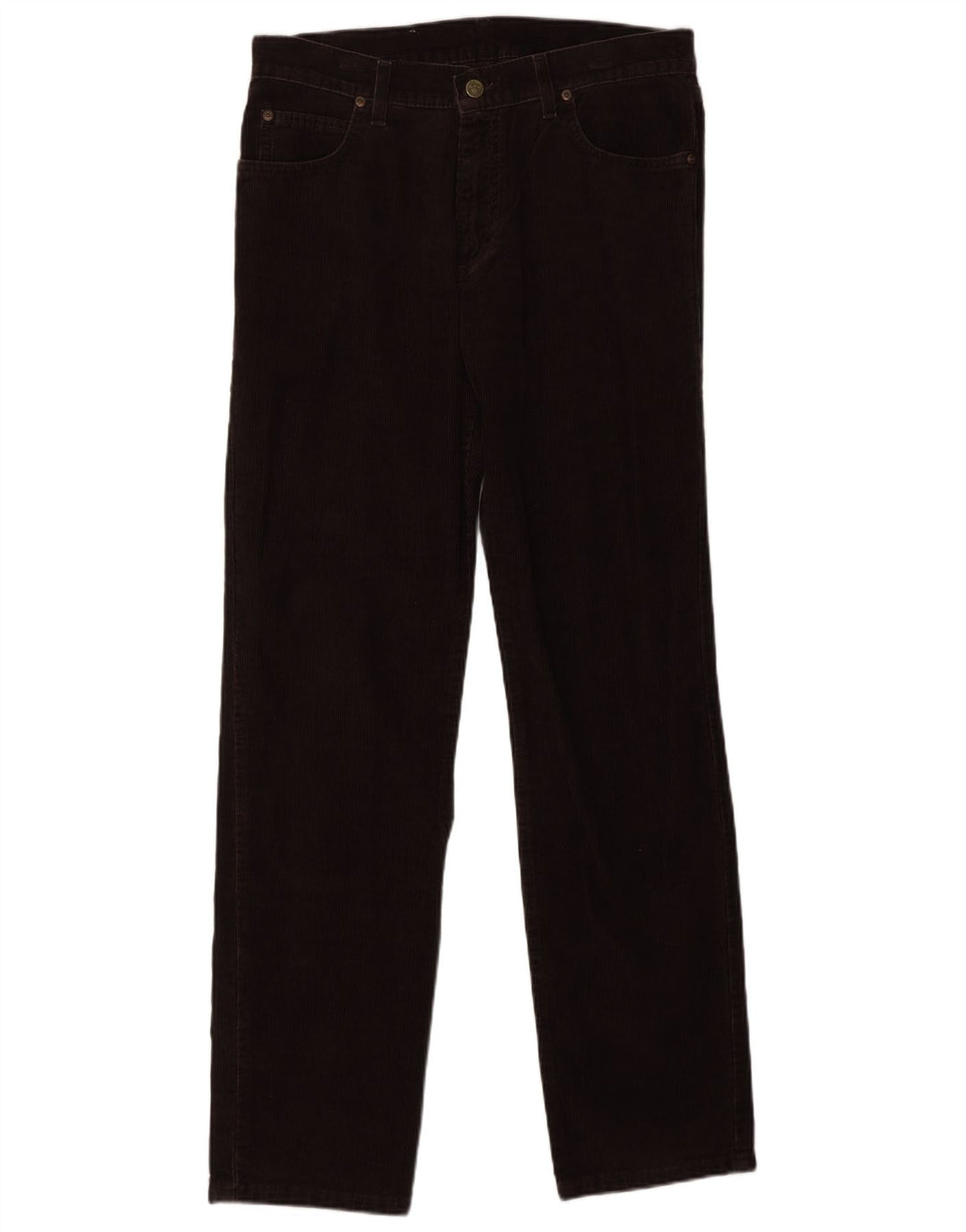 Pantaloni LEE Brooklyn drepte pentru bărbați din velur, L32 L32, bumbac maro