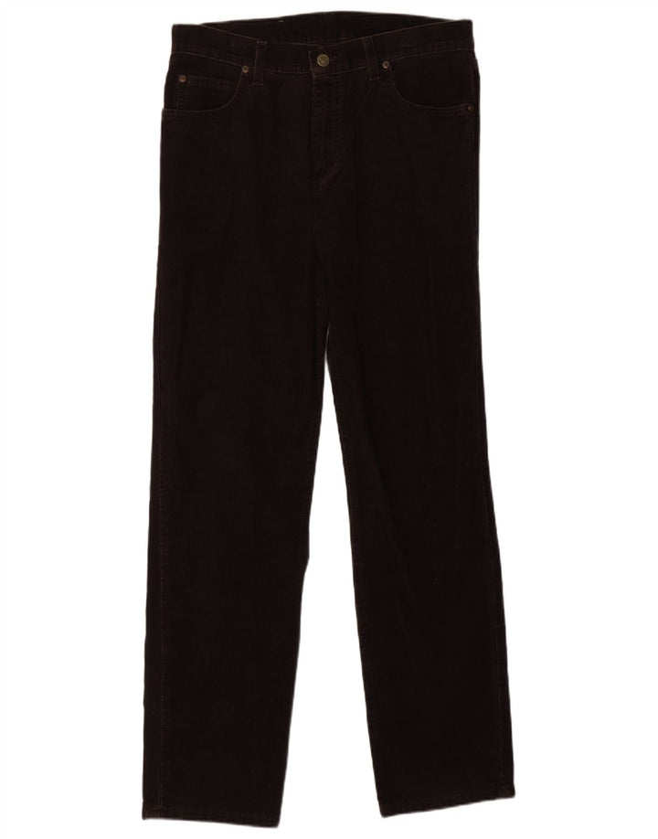 Pantaloni LEE Brooklyn drepte pentru bărbați din velur, L32 L32, bumbac maro