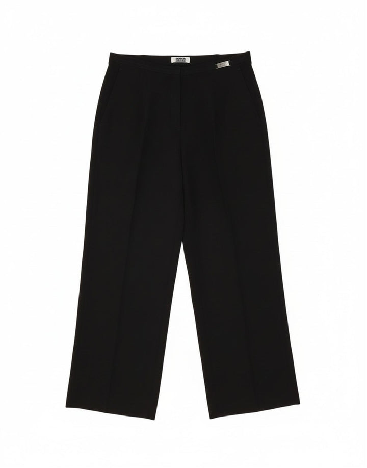 Pantaloni chino drepți Perte by Krizia pentru femei L32 L28 Poliester negru
