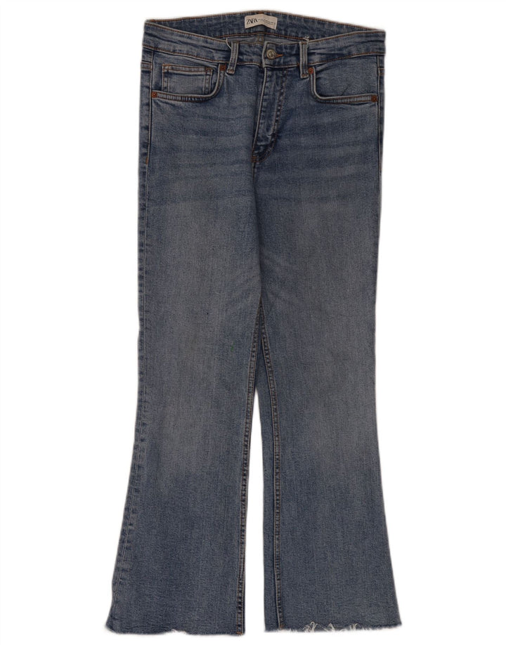 Blugi Zara Femei Bootcut EU 40 Medium L30 L28 Bumbac Albastru