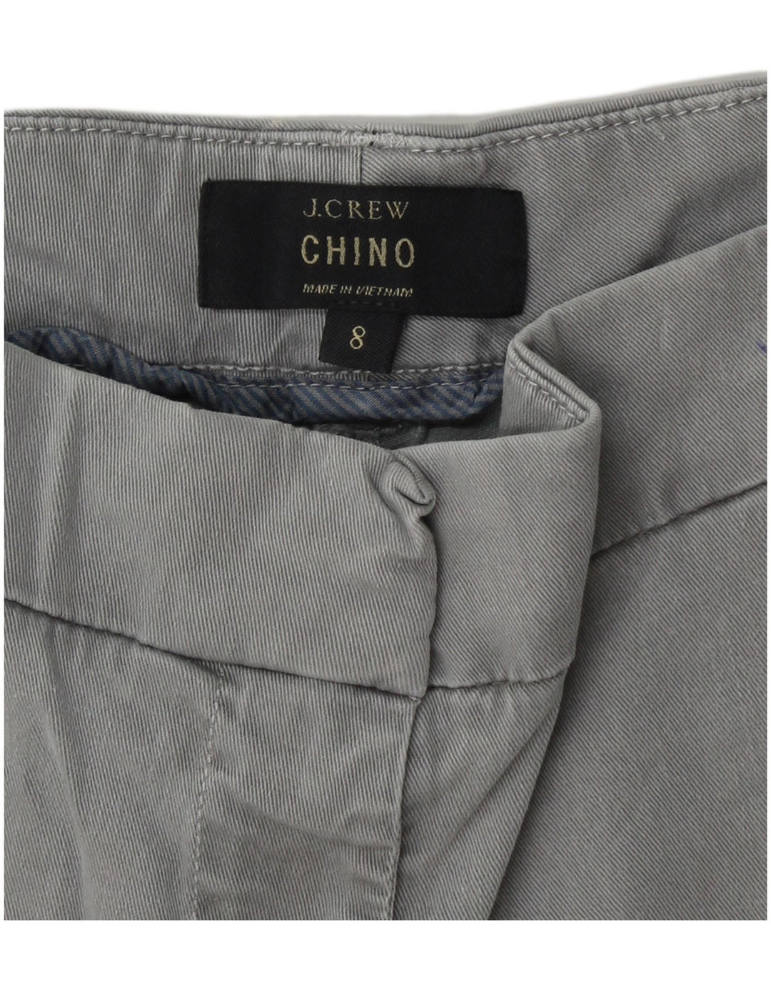 Pantaloni scurti chino pentru femei J. CREW US 8 Medium W30 bumbac gri