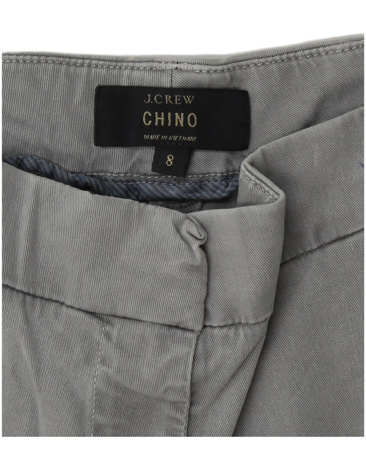 Pantaloni scurti chino pentru femei J. CREW US 8 Medium W30 bumbac gri