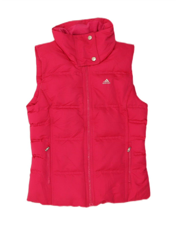 Gilet căptușit pentru femei Adidas UK 6 XS roz poliester