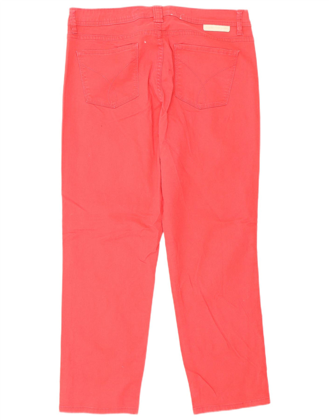 Pantaloni casual drepti Calvin Klein pentru femei US 10 Medium W32 L26 Red