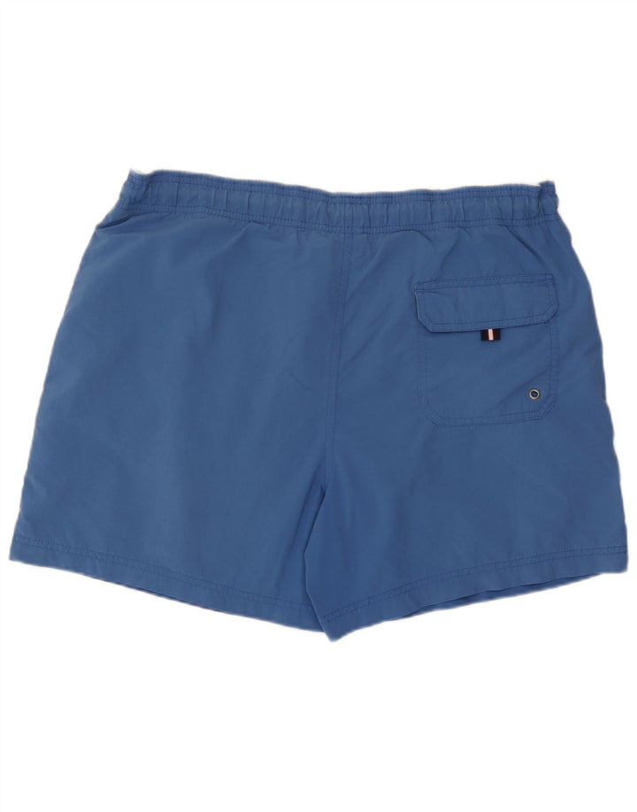 Pantaloni scurți de înot Tommy Hilfiger pentru bărbați, albastru mediu, poliester color bloc
