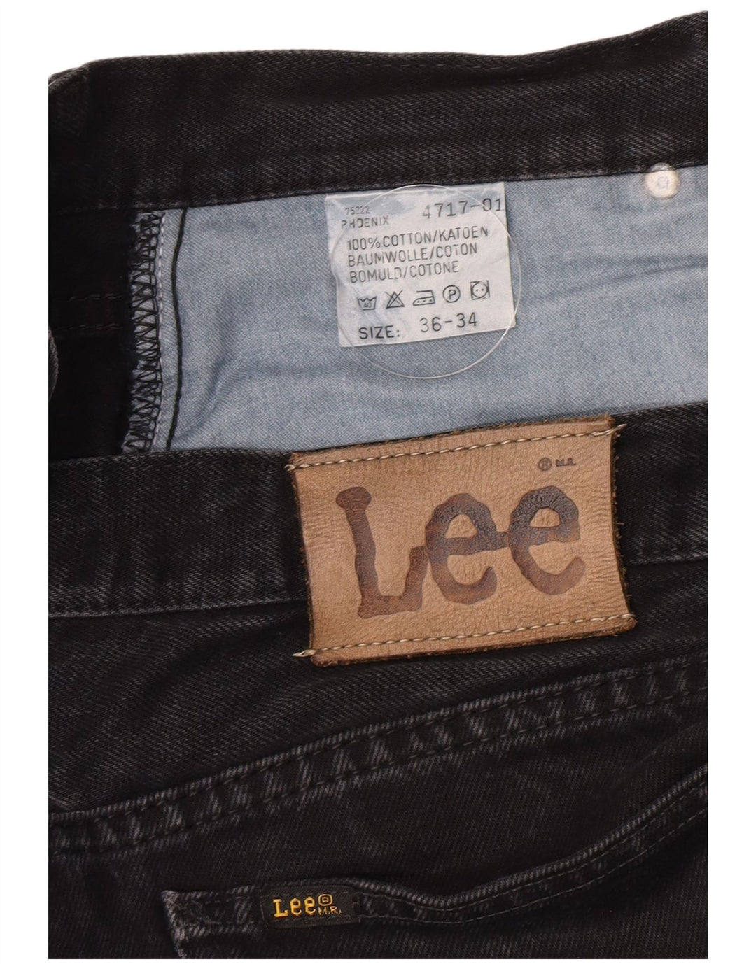 Blugi Lee Phoenix Tapered pentru bărbați W36 L34 bumbac negru