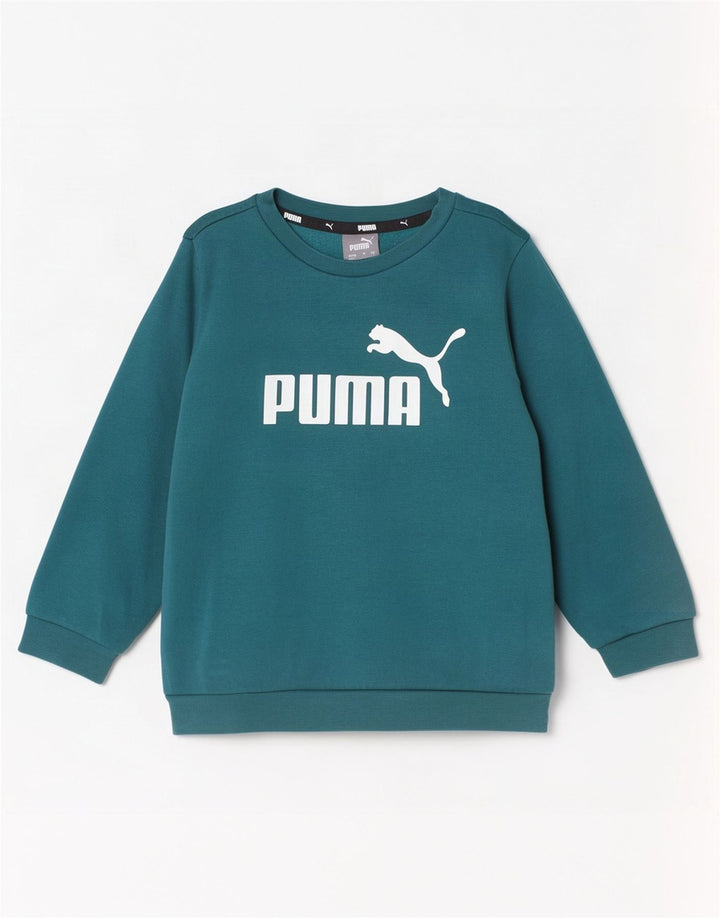 Puma Băieți Pulover Grafic Pulover 2-3 Ani Bumbac Verde