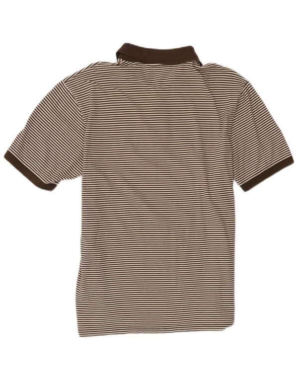 Cămașă polo pentru bărbați Hugo Boss XL Kaki, bumbac cu dungi