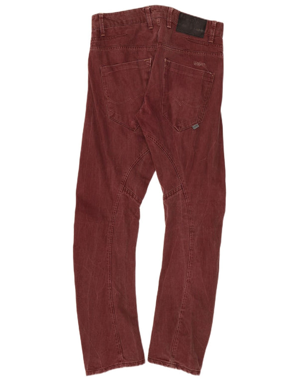 Blugi slim anti-fit Jack & Jones pentru bărbați W32 L32 bumbac burgundy