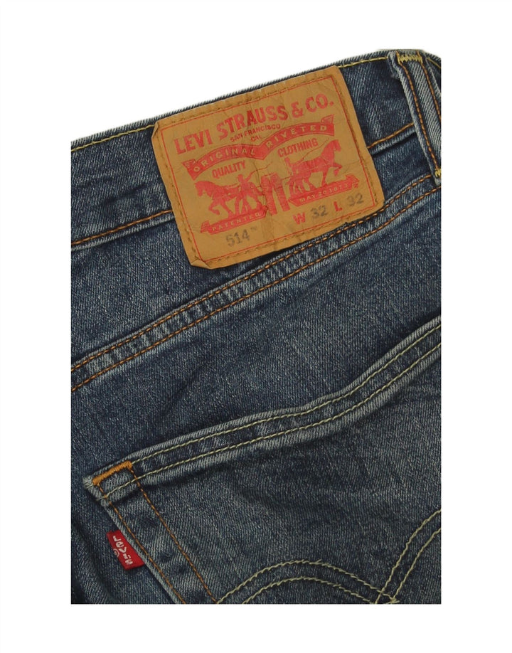 Blugi drepti pentru bărbați Levi's 514 W32 L32 Bumbac albastru