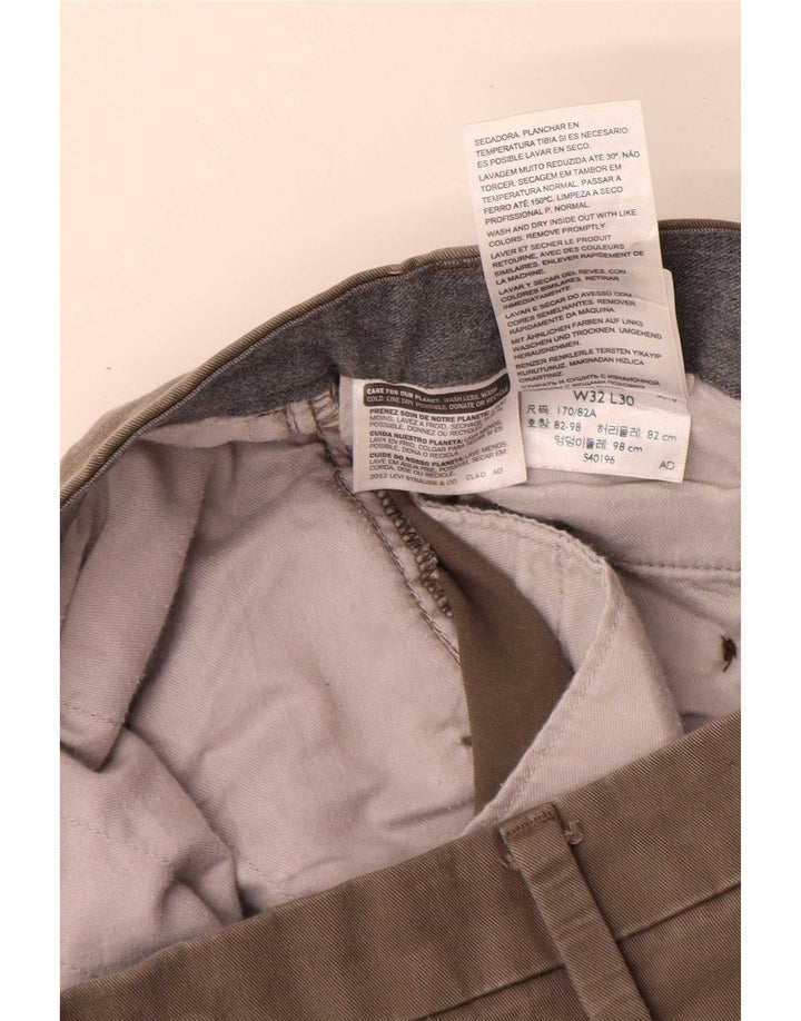 Pantaloni chino obișnuiți pentru bărbați Dockers L32 L28 bumbac kaki