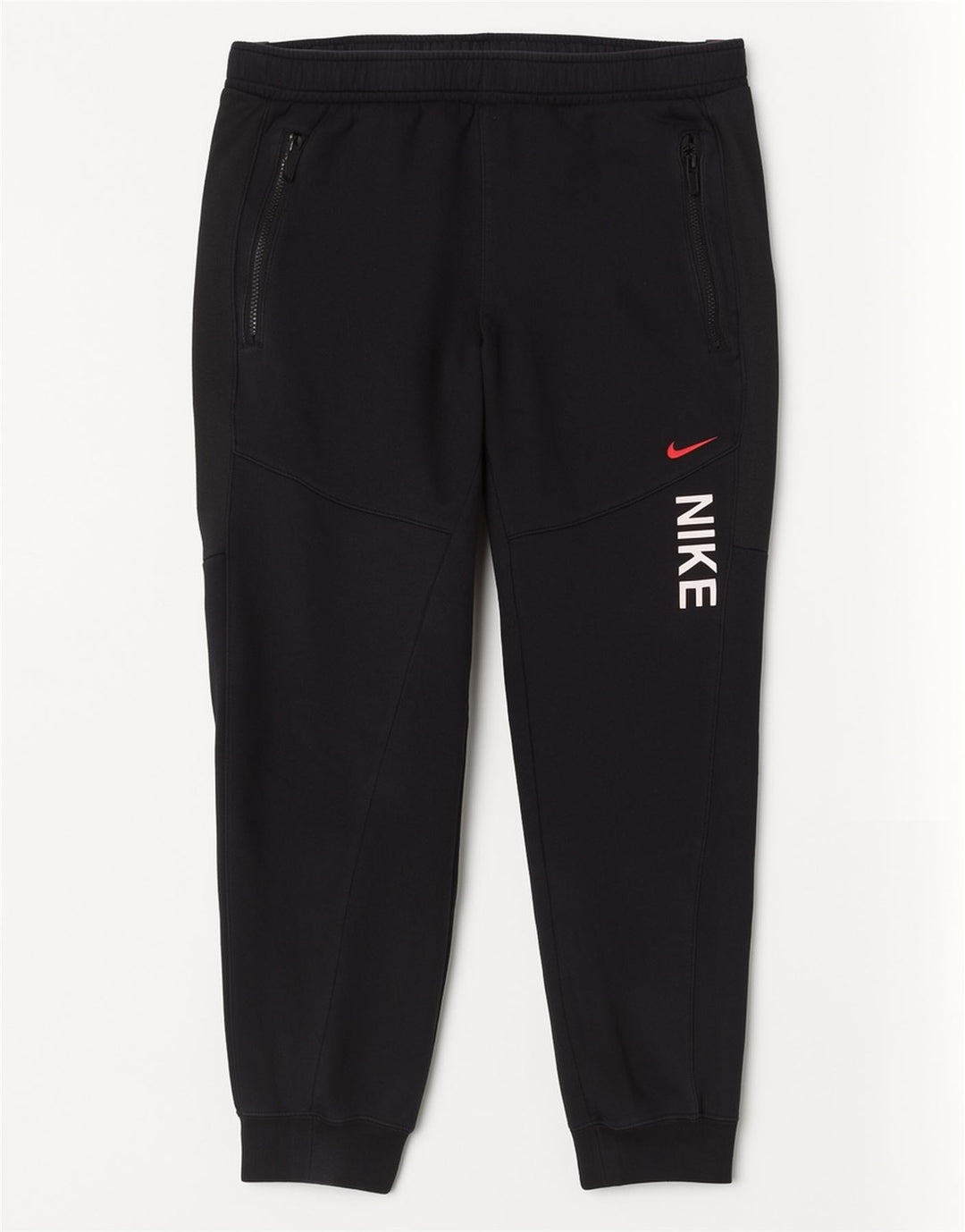Pantaloni de trening grafic Nike pentru bărbați Pantaloni de jogging, bumbac mediu negru