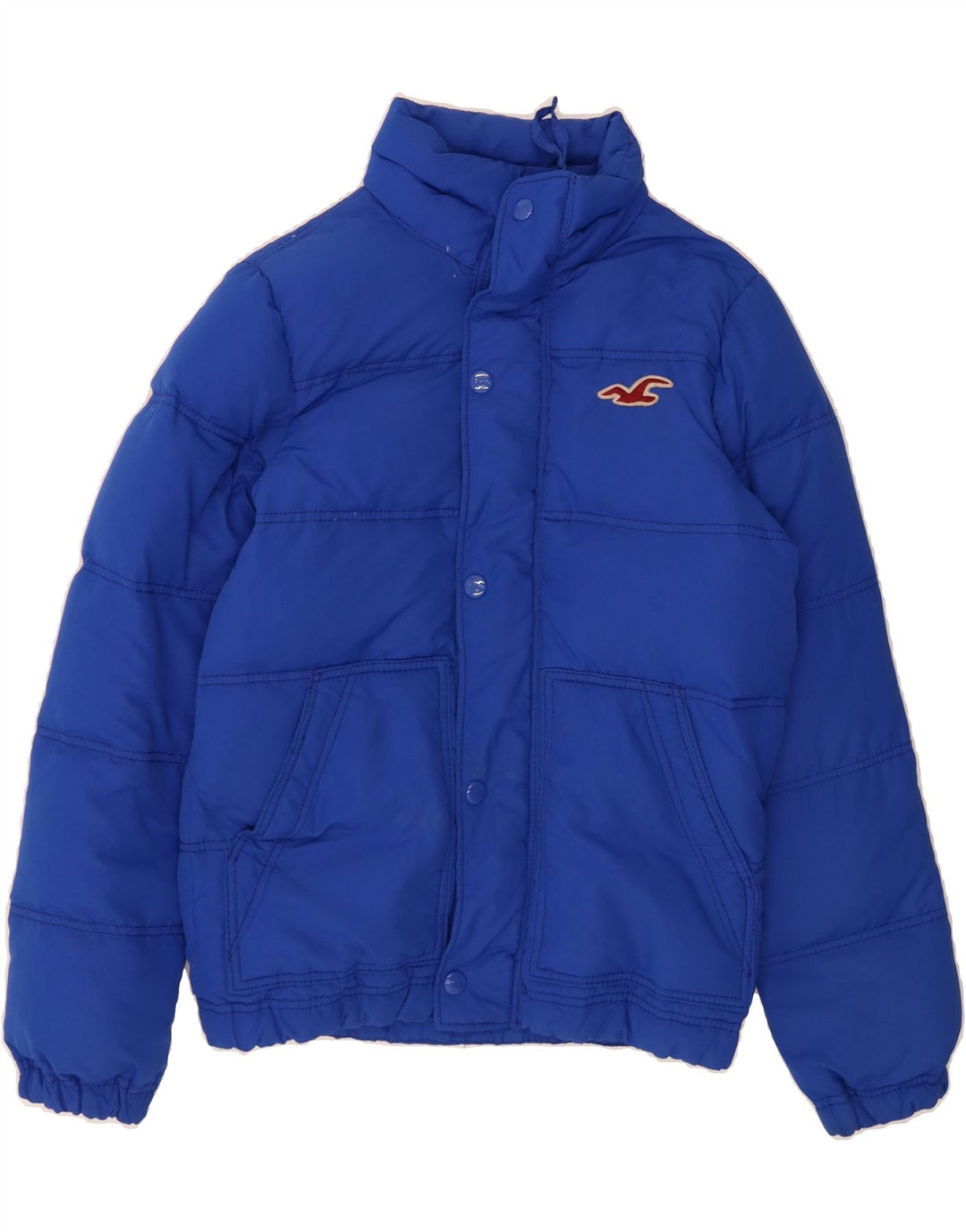 HOLLISTER Mens Padded Jacket UK 36 Small Blue Polyester Vintage Hollister and Second-Hand Hollister from Messina Hembry 