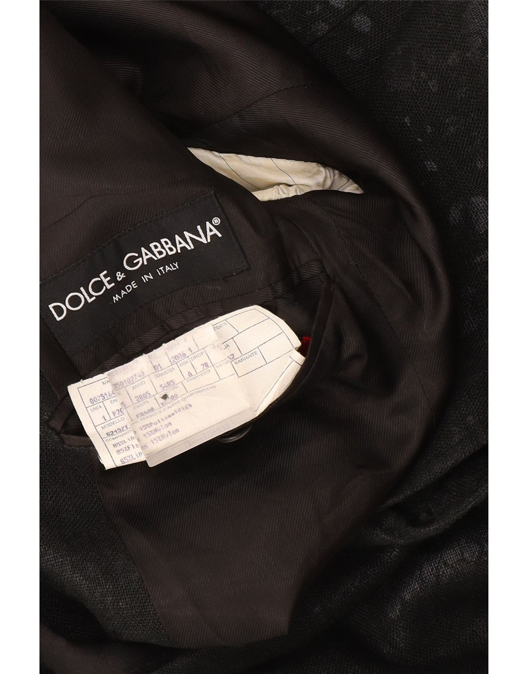 Dolce & Gabbana jachetă pentru bărbați cu 1 buton IT 52 XL gri Tie Dye