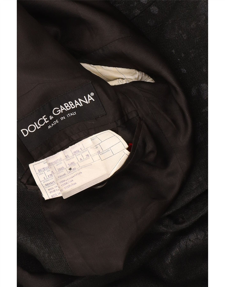 Dolce & Gabbana jachetă pentru bărbați cu 1 buton IT 52 XL gri Tie Dye