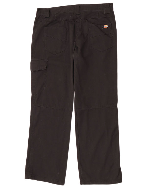 Pantaloni cargo drepti pentru femei Dickies UK 14 Large W32 L30 Poliester negru