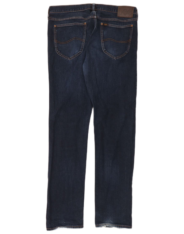 Blugi Lee pentru bărbați Daren Zip Fly Slim W34 L34 Bumbac bleumarin