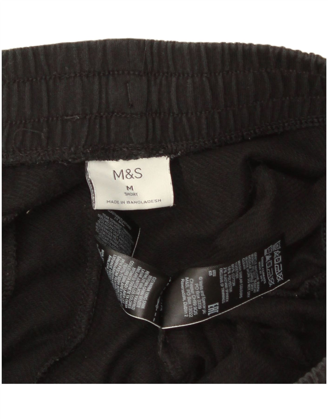 Pantaloni de trening pentru bărbați Marks & Spencer, bumbac mediu negru