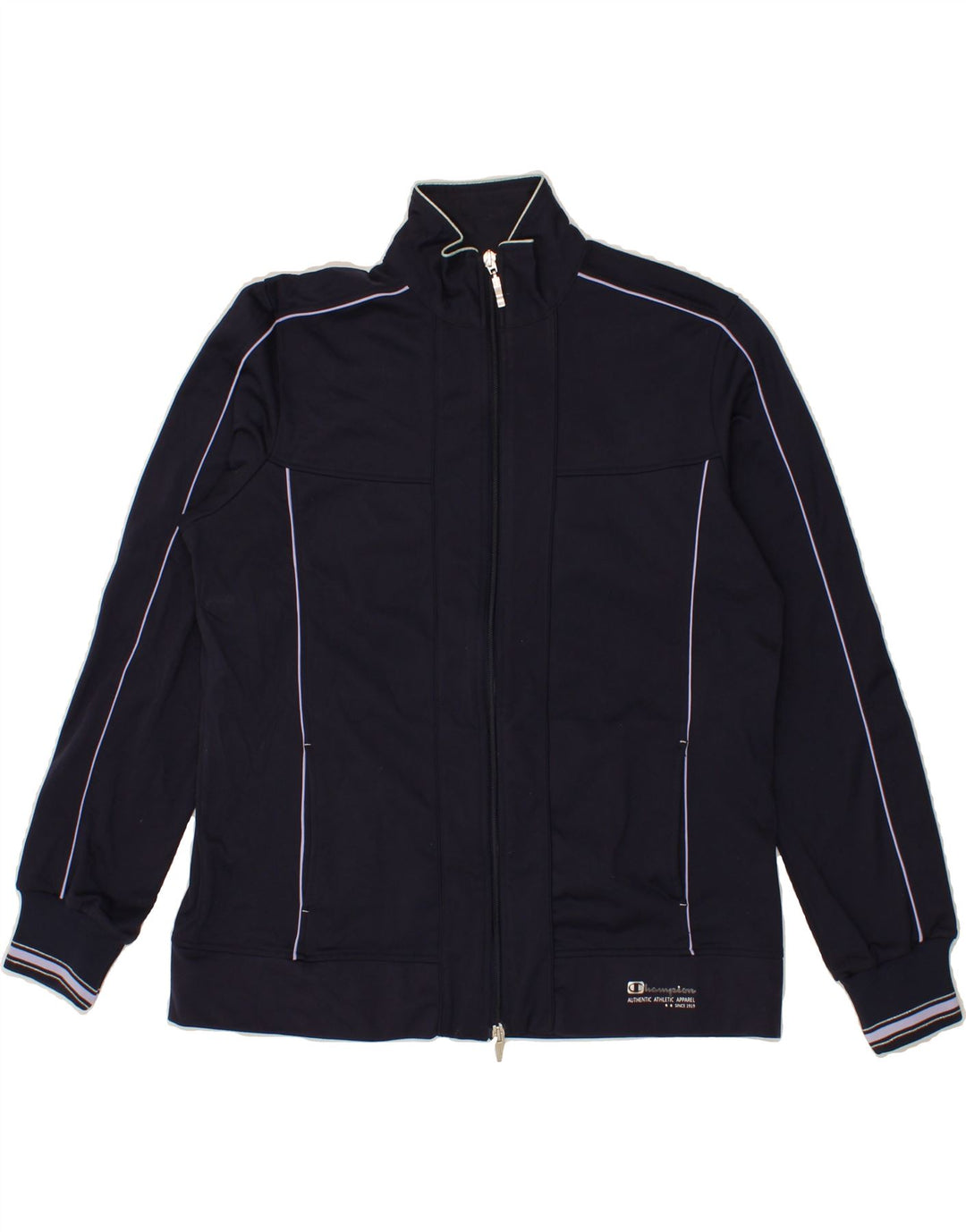 CHAMPION Womens Full Tracksuit UK 16 Large  Navy Blue Polyester Vintage Champion and Second-Hand Champion from Messina Hembry 