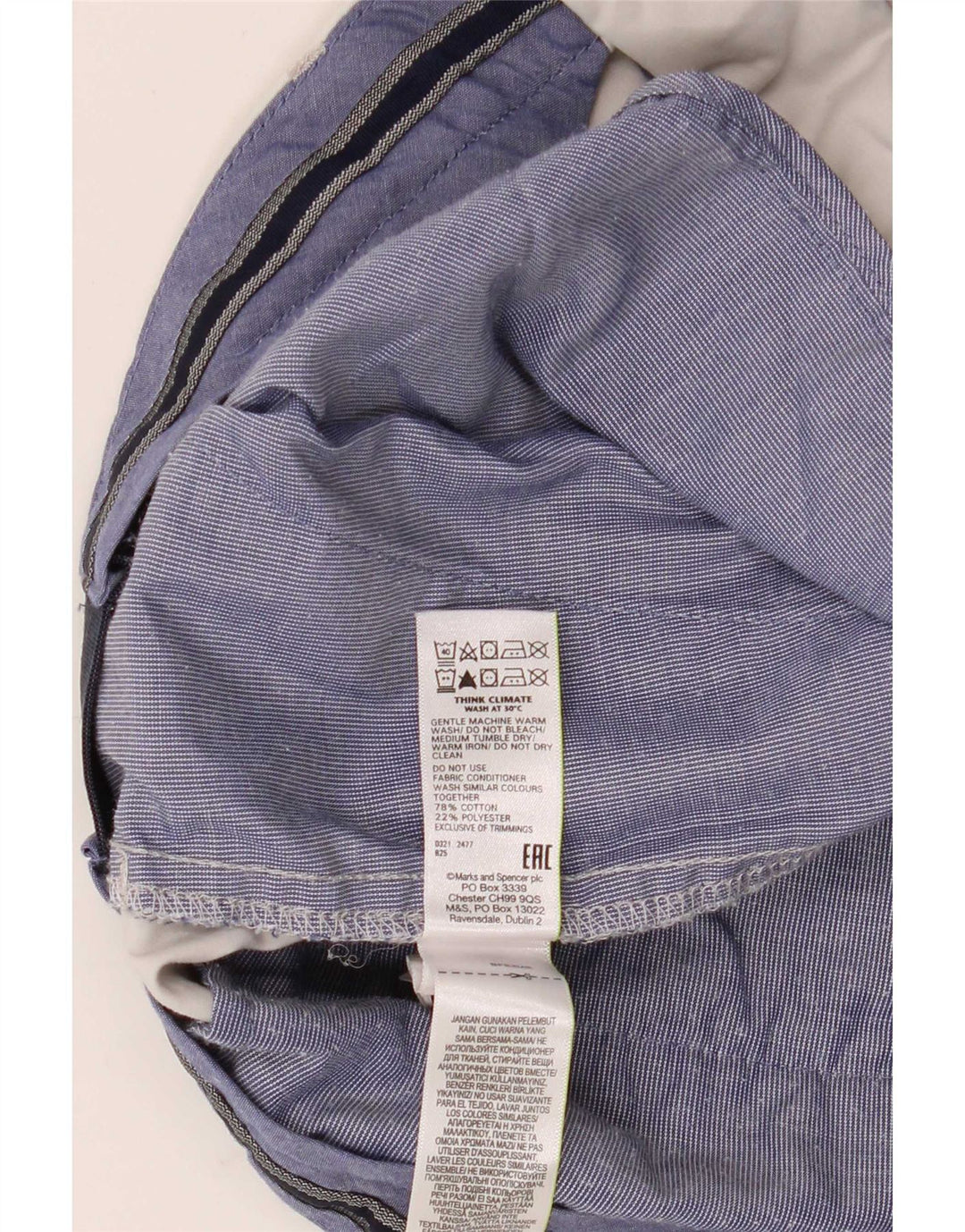 Pantaloni scurți chino pentru bărbați Marks & Spencer W36, bumbac gri mare