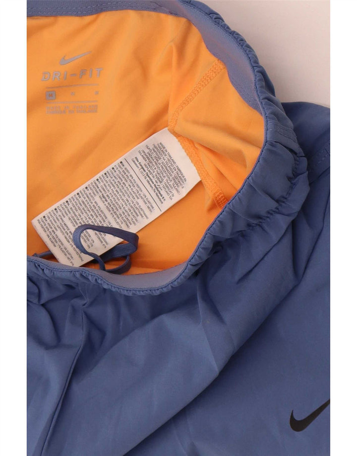 Pantaloni scurți sport Nike Dri Fit pentru femei UK 12 Medium Blue Colorblock Poliester