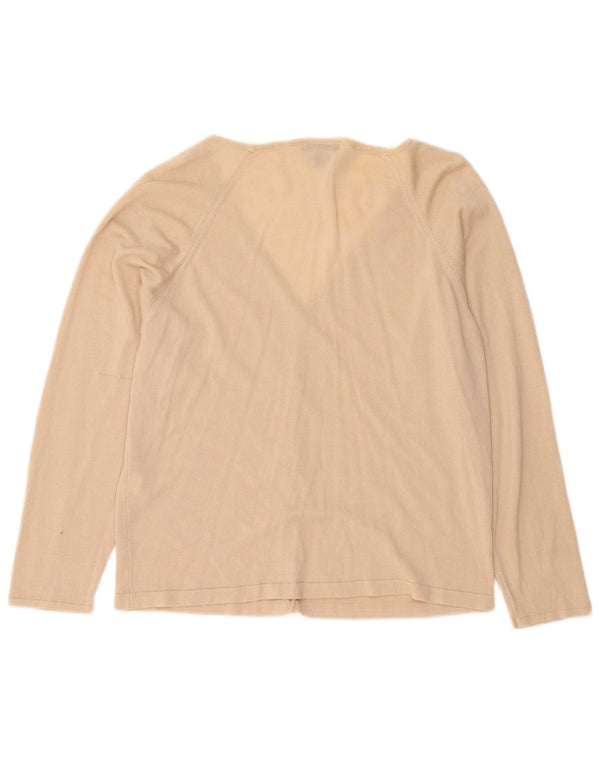 Pulover cardigan pentru femei Rohan UK 16 Lână mare bej
