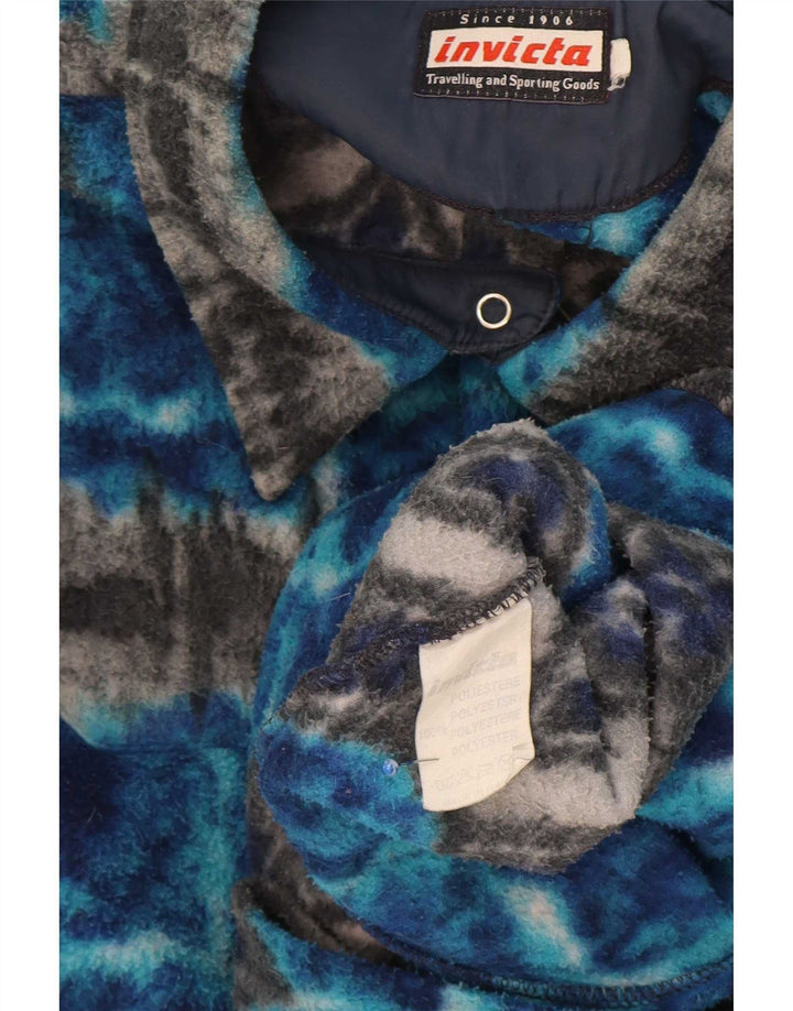 Cămașă pentru bărbați Invicta Fleece XL Albastru Argyle/Diamond Poliester