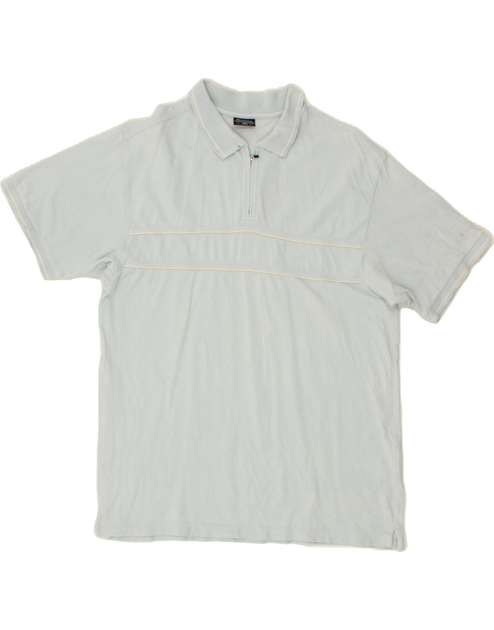 CHAMPION Mens Polo Shirt XL Blue Cotton Vintage Champion and Second-Hand Champion from Messina Hembry 