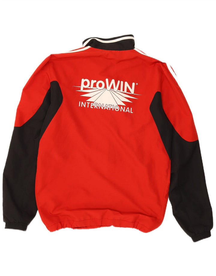 Jachetă de top pentru trening grafic Adidas pentru bărbați UK 40/42 Medium Red Colorblock