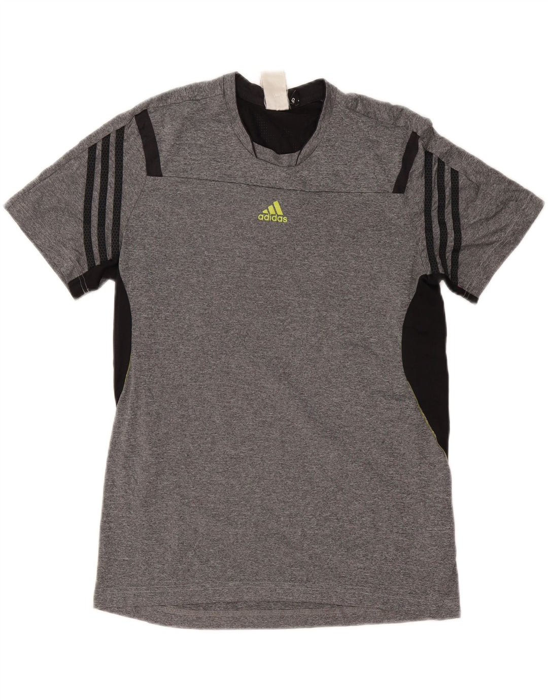Tricou ADIDAS Climacool pentru bărbați Top Mediu Gri Poliester Colorblock