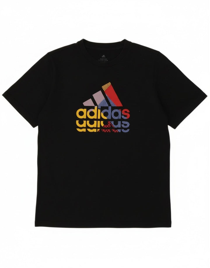 Tricou grafic Adidas pentru băieți Top 13-14 ani negru