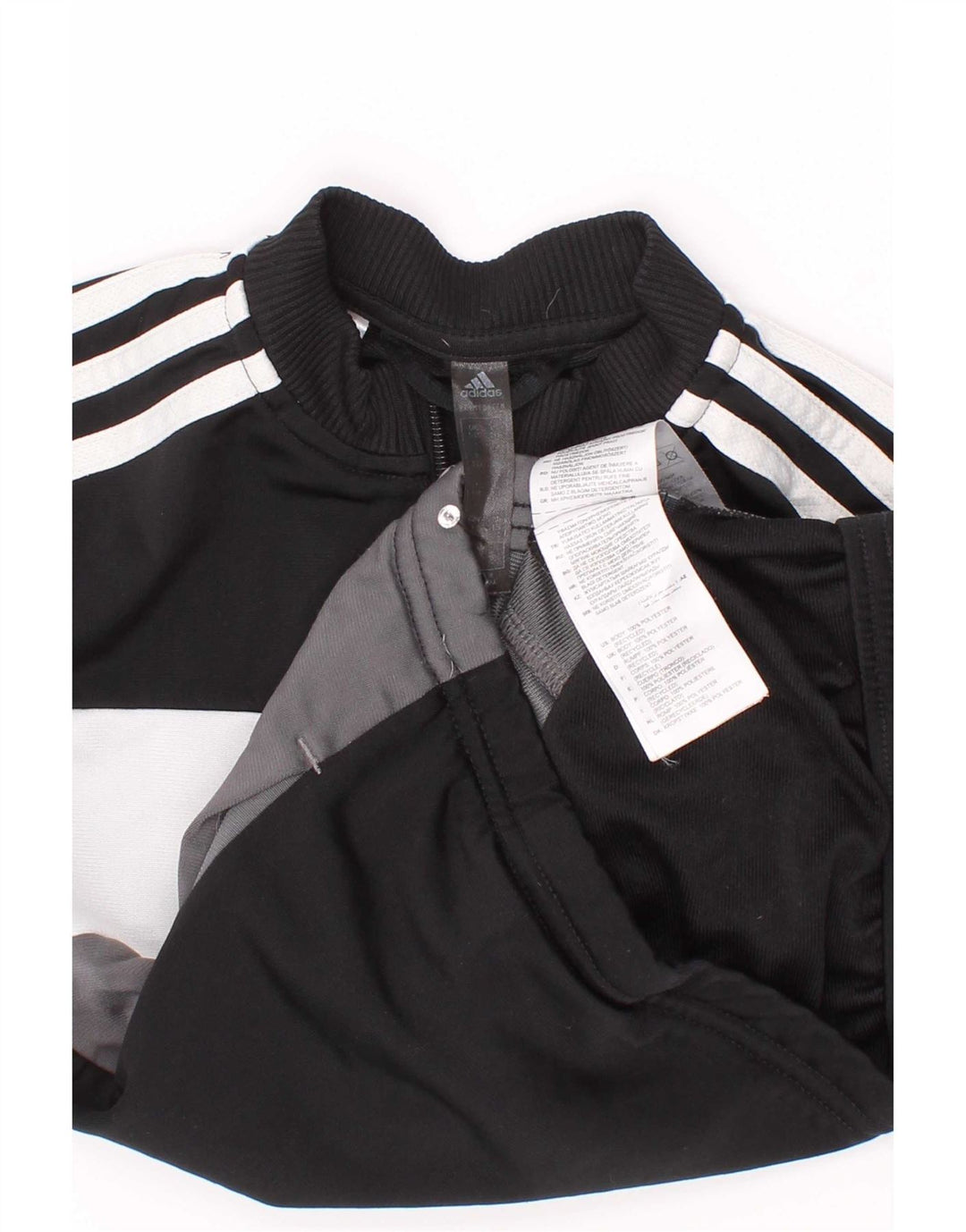 Jachetă de trening pentru băieți Adidas 5-6 ani, negru, poliester