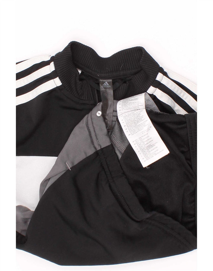 Jachetă de trening pentru băieți Adidas 5-6 ani, negru, poliester