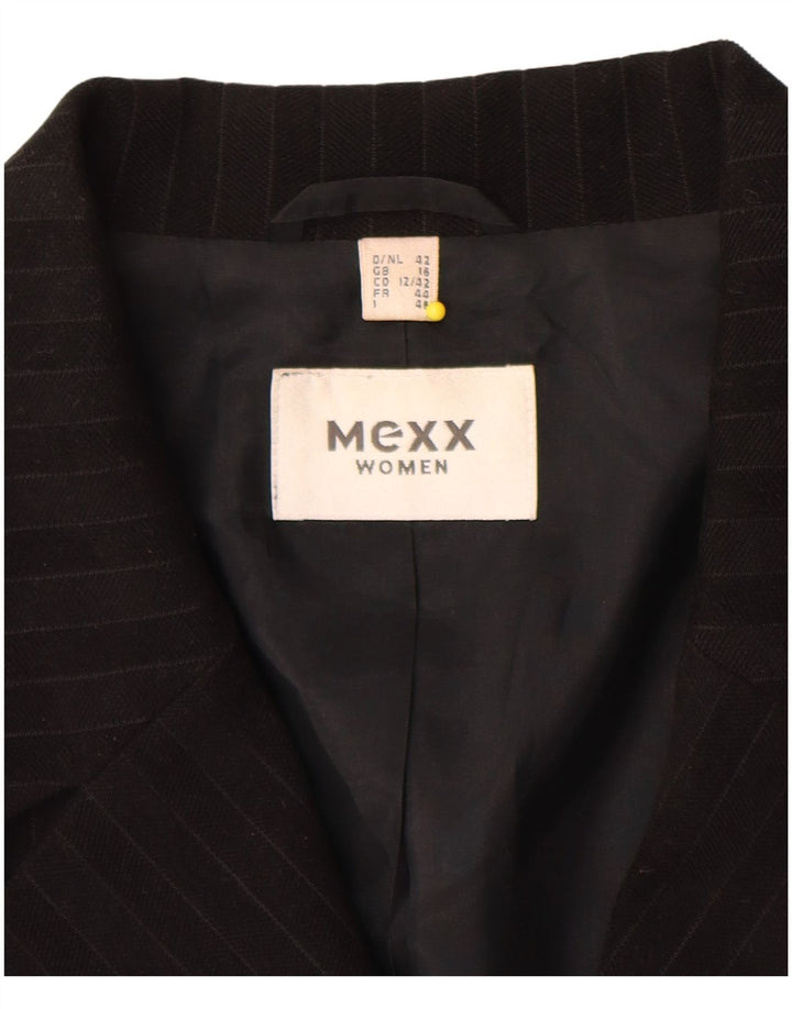 Pardesiu Mexx pentru femei UK 16, mare, poliester cu dungi negre
