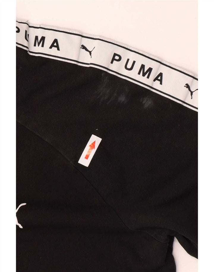Tricou grafic Puma pentru bărbați Top mediu negru Colorblock