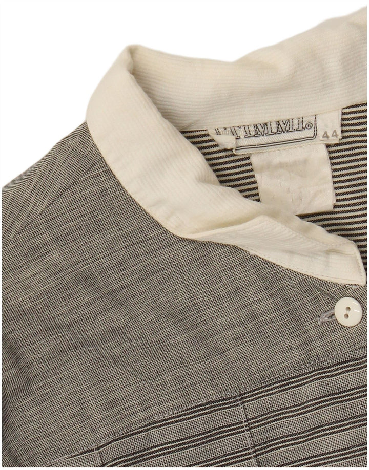 Bluză Cămașă Vintage Femei IT 44 Medium Gri Dunge