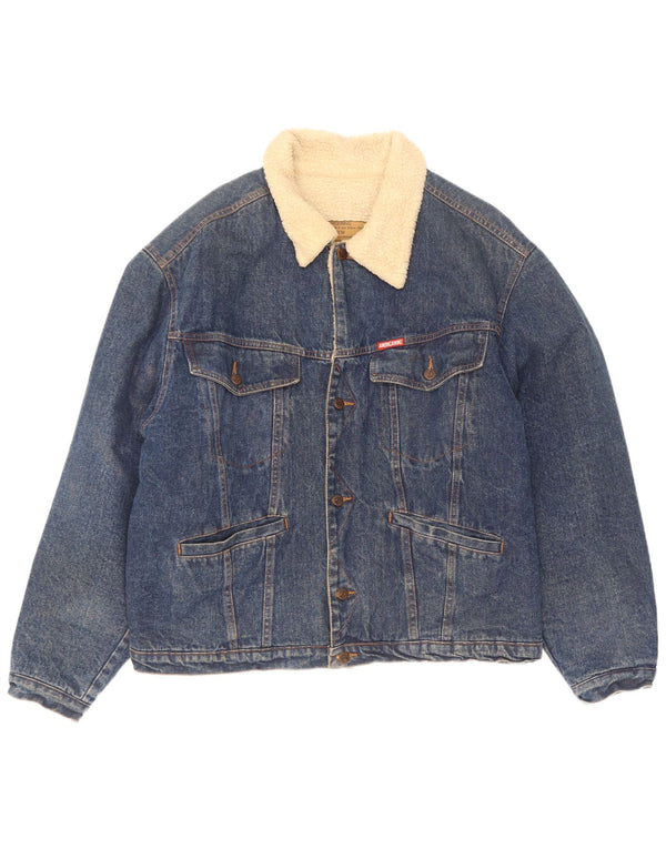 Jachetă Americanino pentru bărbați din denim Sherpa UK 42 XL Bumbac albastru