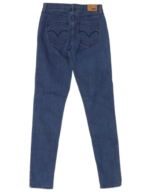 Blugi skinny cu talie înaltă pentru femei Levi's W26 L30 bumbac albastru