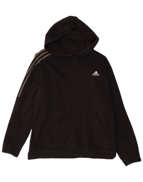 Adidas Pulover cu glugă pentru bărbați, mare, negru, bumbac
