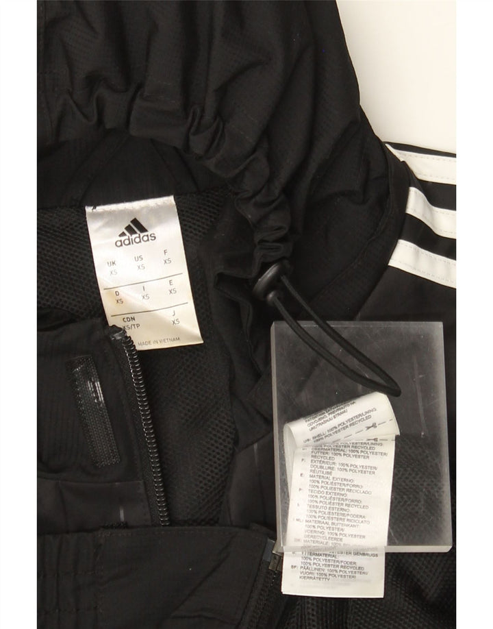 Jachetă de trening pentru bărbați Adidas cu glugă XS poliester negru