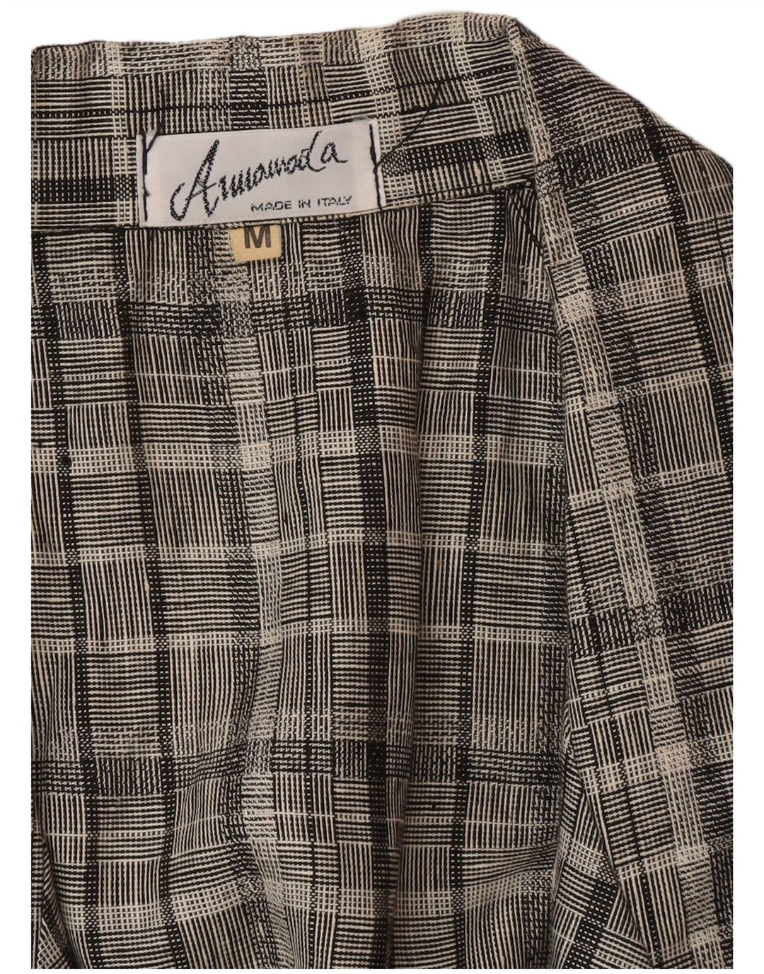 Jachetă vintage pentru femei cu paragate cu 1 nasture, UK 14, gri mediu, carouri