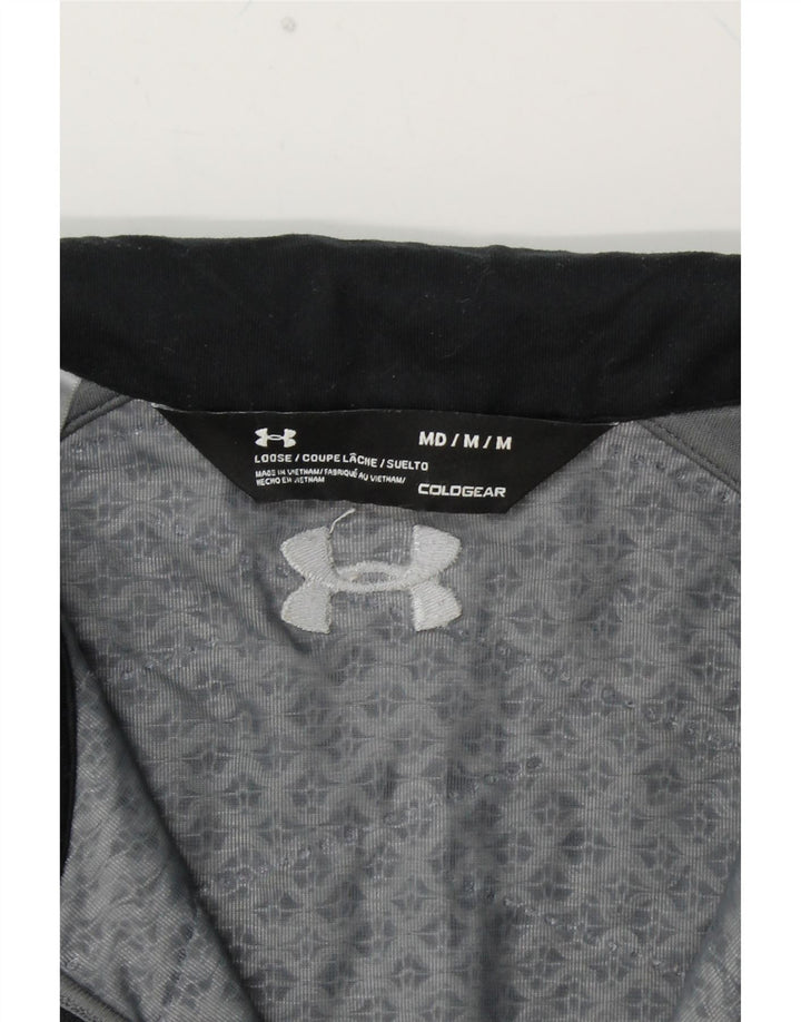 Top de trening pentru bărbați Cold Gear Pullover UNDER ARMOUR Medium Gri Colorblock