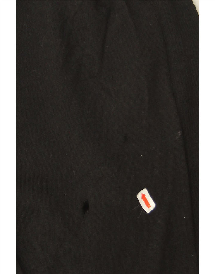 Pulover cardigan deschis supradimensionat pentru femei Cos UK 6 XS Lână neagră