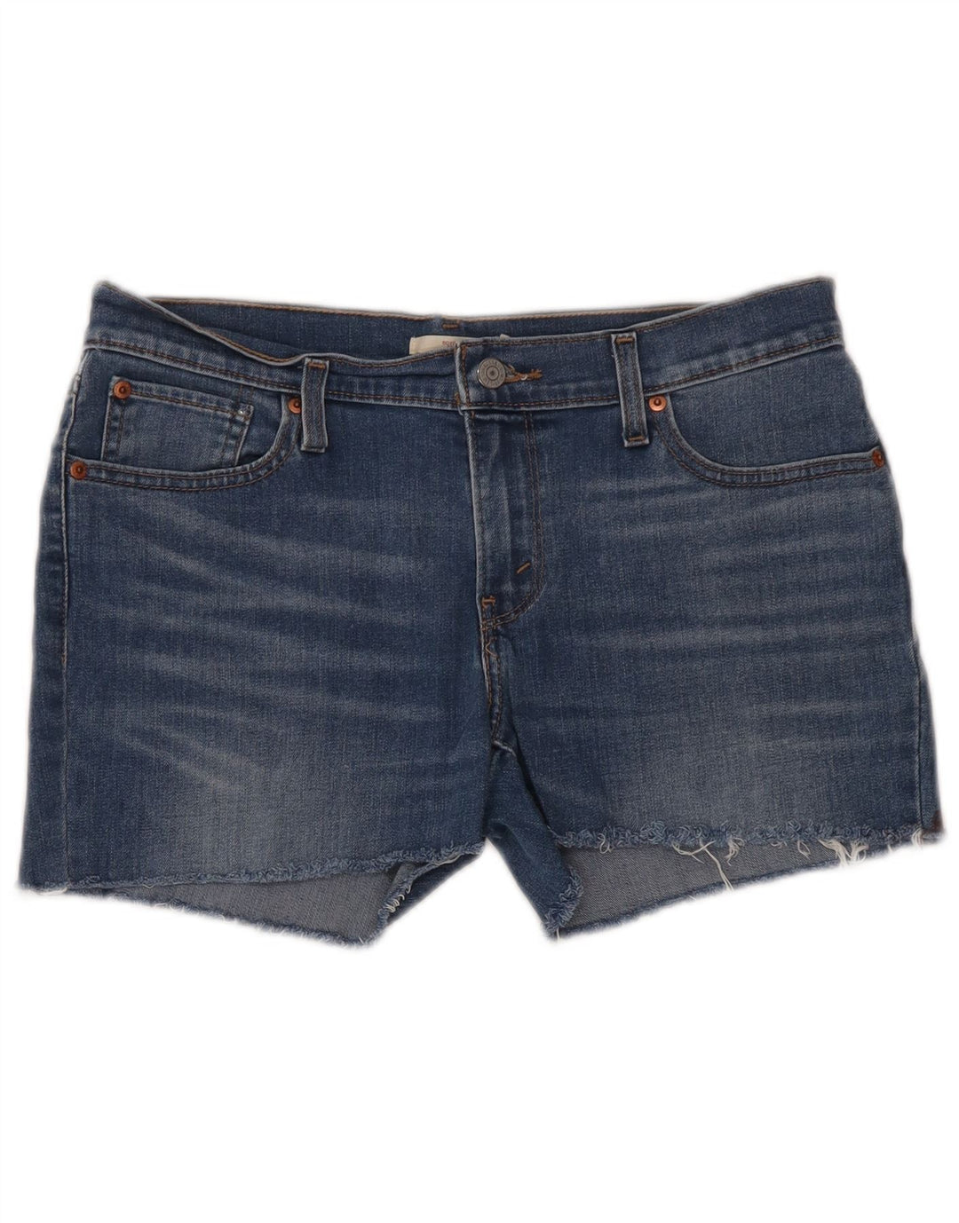 Pantaloni scurți din denim Levi's pentru femei W29, bumbac albastru mediu