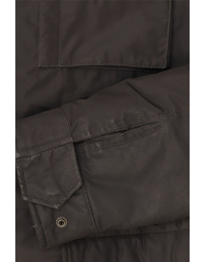 FILA Mens Military Jacket UK 40 Large Black Polyester Vintage Fila and Second-Hand Fila from Messina Hembry 