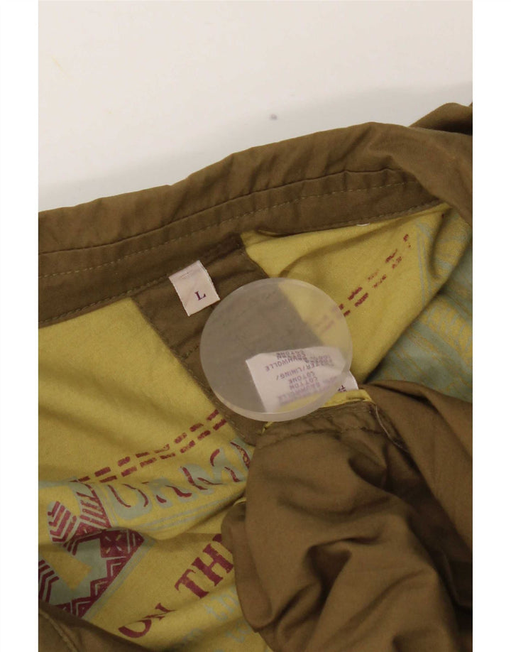 Jachetă vintage pentru bărbați, UK 40, mare, kaki, bumbac